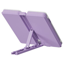 Large Ergonomic Book Stand Adjustable Cookbook Holder For School Office Kitchen Purple