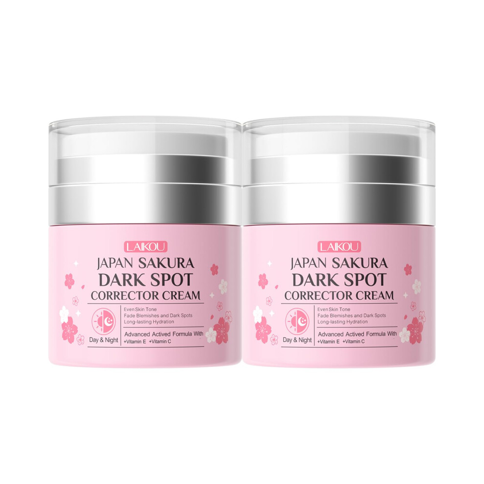 Dark/Cream Sakura Spot Remover And Corrector Face Daynight Hydrating Formula For Women 50G 2Pcs