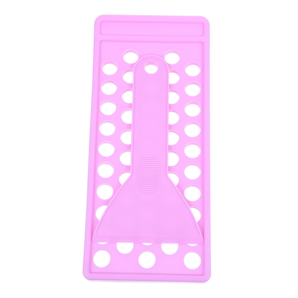 Purple Diy Lip Balm Kit With Multitube Filling Tray And Scraper, Lipstick Mold For Homemade Balms