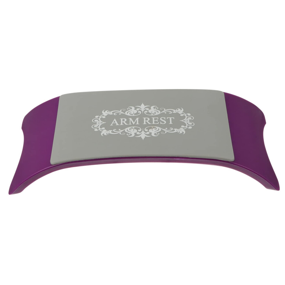 Purple Nail Arm Rest Pillow For Manicure With Stable Hand Support And Ergonomic Client Positioning