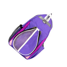 Tear Resistant Crossbody Carriers with Dedicated Rackets-Purple