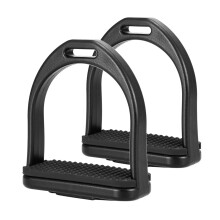 Shock Resistant Plastic Horse Stirrups Nons-s-s-s Slip-Black