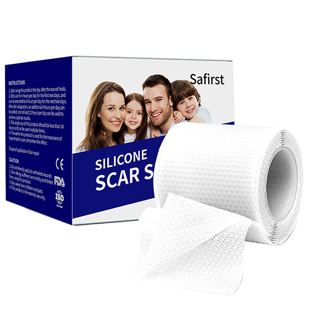 Silicone Scar Sheets 1.6'x39' Roll Medical Grade Tape for Surgical CSection Burn Acne Scar Treatment