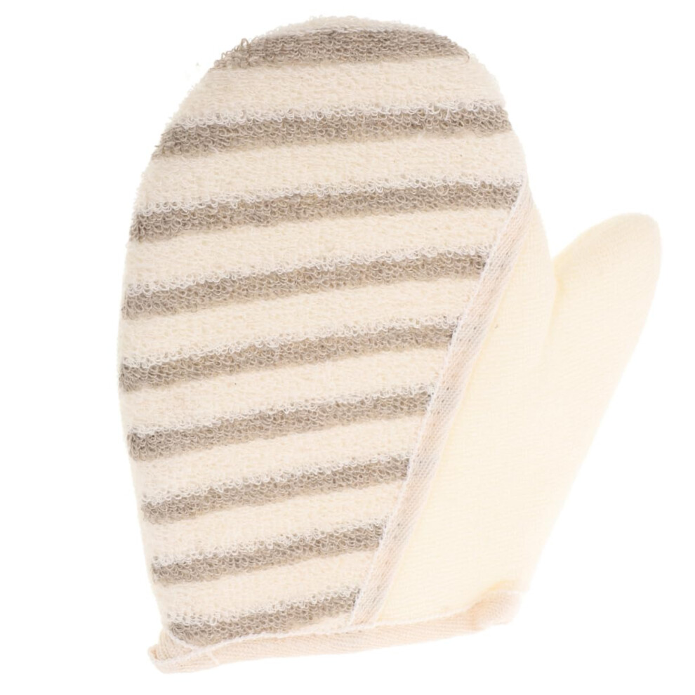 Exfoliating Shower Glove Linen Body Scrub Mitt 2pcs Deep Pore Cleansing for Smooth Skin