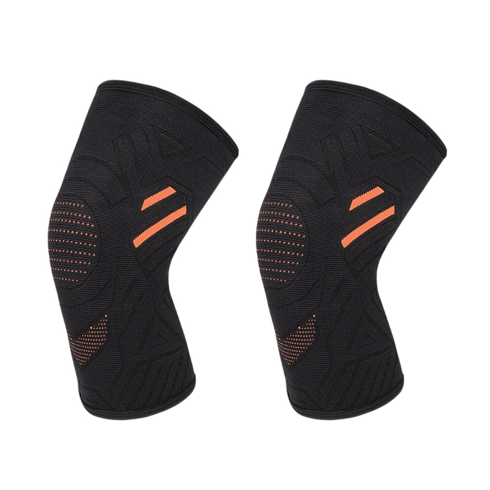 Elastic Knee Support Brace Breathable Knit Knee Sleeve for-L