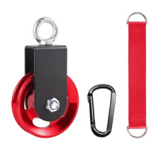 Multifunctional Homes Gym Cable System Secure Weight-Red