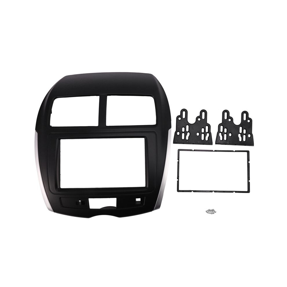 2 Din Car Radio Fascia For Asx Rvr Outlander Sport For C4 Stereo Facia Dash Cd Trim Installation Kit 6031922990982