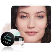 Loose Setting Powder Translucent Face Powder Oil Control Pore Blurring Soft Matte with Puff Medium 04