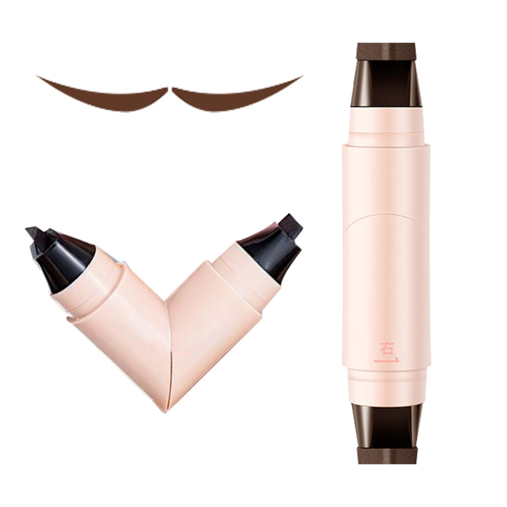 Brown Waterproof Winged Eyeliner Stamp Pen With Precise Dualended Design, Longlasting Smudgeproof