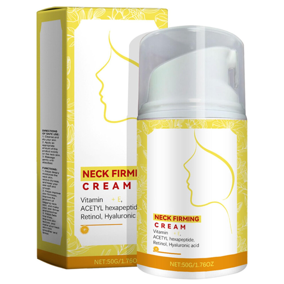 Cream Neck Firming With Retinol And Hyaluronic Acid For Women, Antiaging Moisturizer 1.76Oz