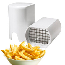 Vegetable Cutter Stainless Steel Blade White Plastic Body For Salad And Fruit Prep Veggie Prep