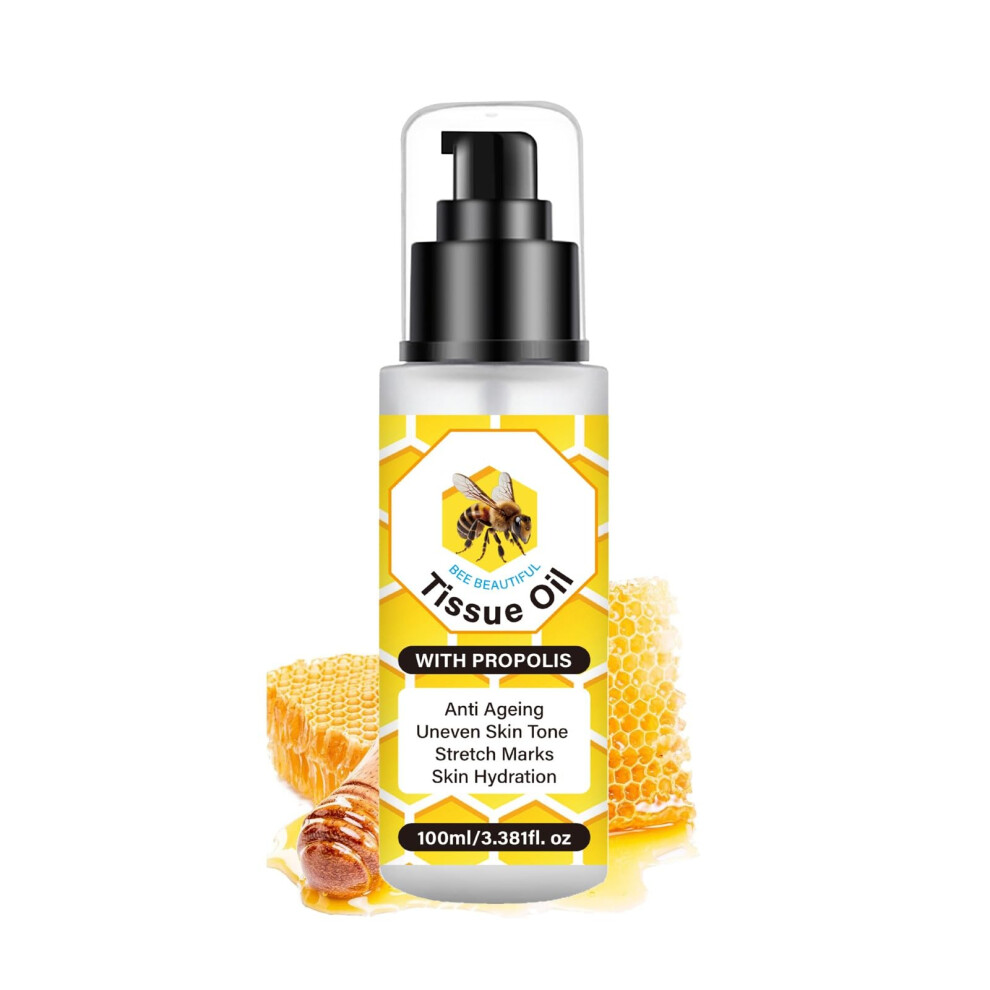 Facial and Body Oil with Turmeric and Hyaluronic Acid, Deep Hydrating NonGreasy Glow Boost 100ml