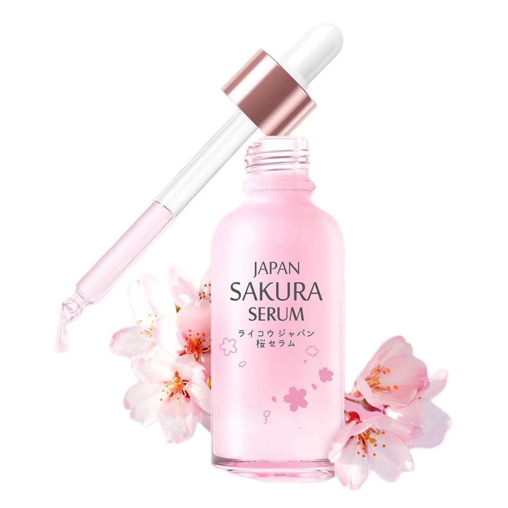 Facial Serum with Cherry Blossom for Deep Hydration and Radiance, Anti Aging Moisturizing 30ml
