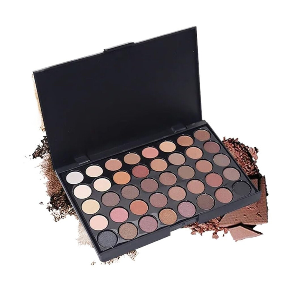 40 Color Eyeshadow Palette with Rich Pigment, Smooth Blend Texture and LongLasting Matte Shimmer Finish