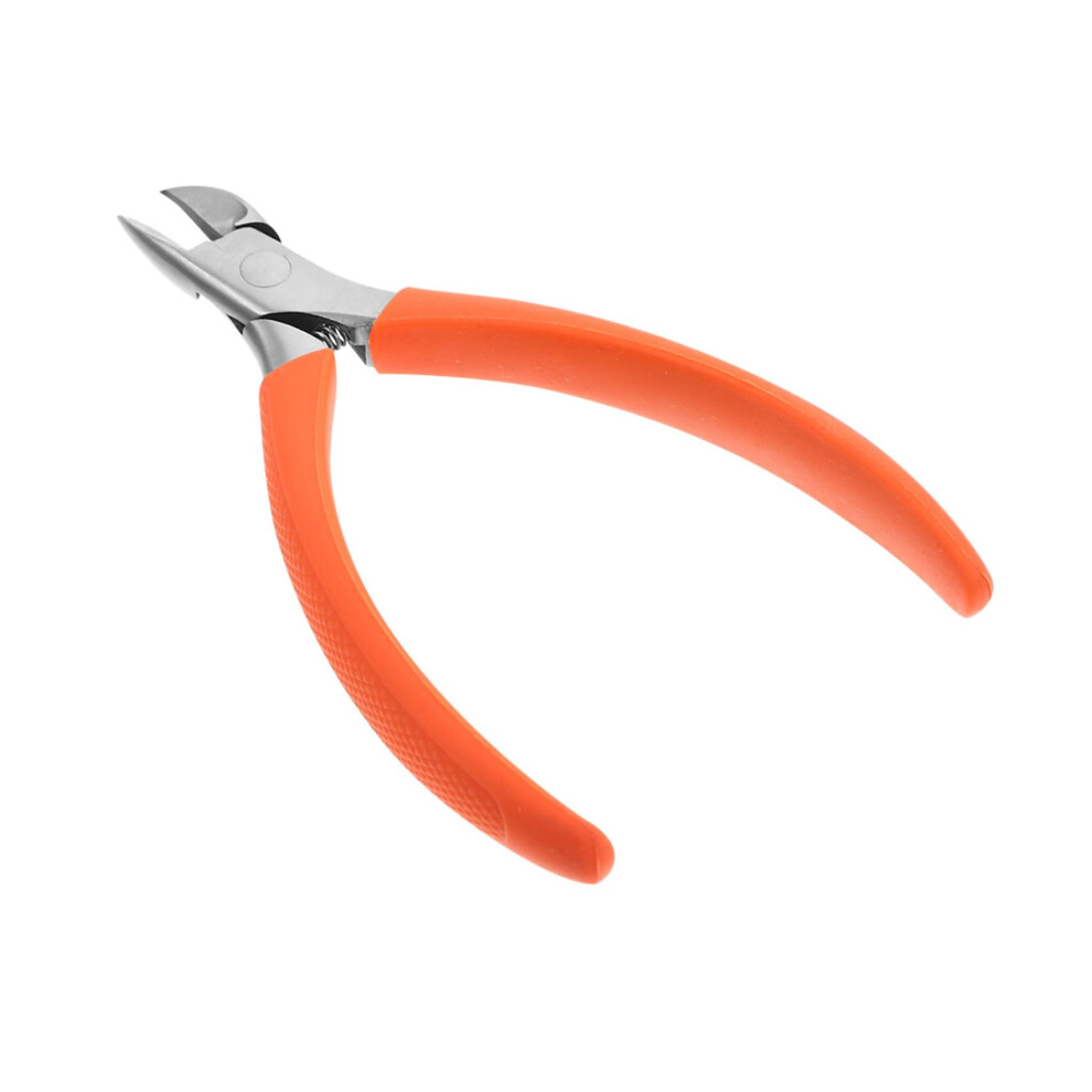 Orange Ergonomic Silicone Grip Nail Clipper And Professional Cuticle Nipper For Manicure