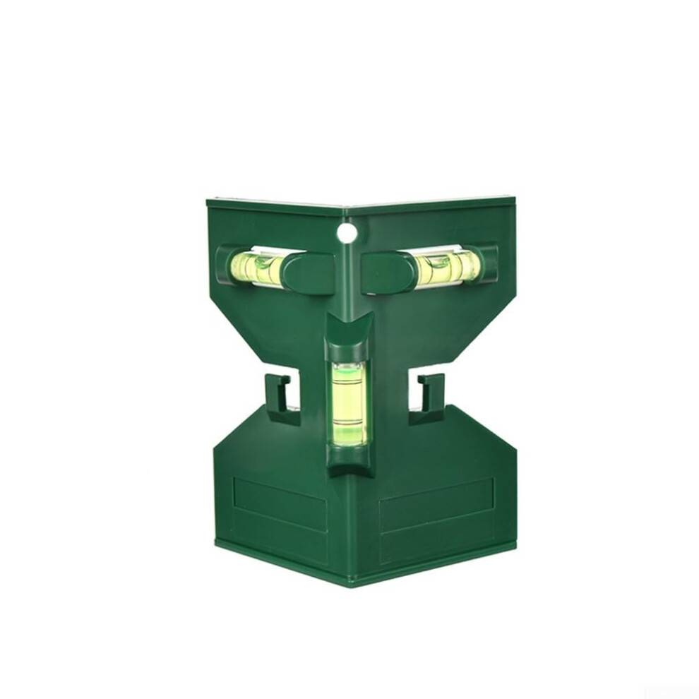 Horizontal Fence Post Pipe Magnetic Angle Meter With 3 Bubble Levels For Accurate Leveling In Construction And Diy Green 9187378327104