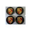 4PCS Porsche Wheel Centre Caps Badge Emblem - 76mm - Black 2