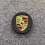 4PCS Porsche Wheel Centre Caps Badge Emblem - 76mm - Black 1