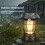 Vintage Solar Powered Camping Lantern,Handheld Outdoor Light for Hiking, Emergency, Adjustable Brightness 6
