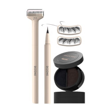 Dual Ended Waterproof Liquid Eyeliner with Precision Tip, Black and Brown QuickDry Formula