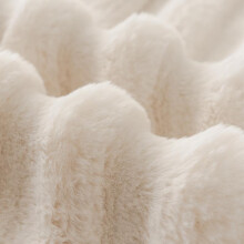 (Gray, Backrest 35.4inch X 35.4inch(90x90cm)) Luxury Faux Rabbit Fur Sofa Cushion, Non-Slip Single Piece Cover, Ultra Soft Plush Material