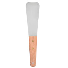 Robuster Eiscremespatel, Dessertschaufel aus Edelstahl mit Holzgriff, zum Servieren von hartem Eis, ergonomischer, rutschfester Griff, rostfrei