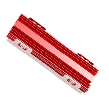 Universeller werkzeugloser M.2 NVMe-Kühlkörper mit-Rot