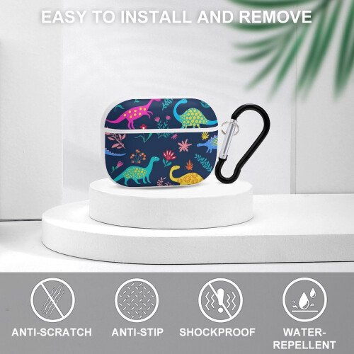 Χαριτωμένη θήκη δεινόσαυρου για Airpods Pro - Υποστήριξη ασύρματης φόρτισης, συμβατή 2