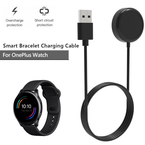 jixopn Universal USB Cable Charging Station Statement Stand for Compatible with OnePlus Watch Μαγνητική Βάση Φόρτισης 2