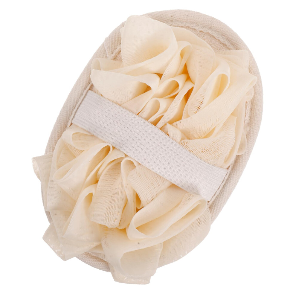 Dual Sided Bath Loofah Sponge with Exfoliating Shower Body Scrubber for Soft Smooth Skin