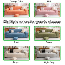 (Light gray, 4Seater Sofa Cover（235-300CM）) High Elasticity All-Inclusive Sofa Cover, Cat Scratch Protection, Fits Single/multi-Seater Sofas