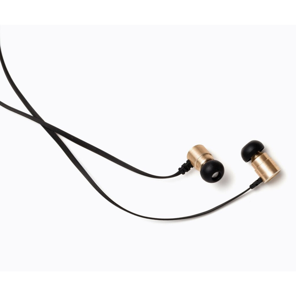 Symphonized Mtl Earbuds Dual Driver Heavy Bass Premium In-Ear Noise-Isolating Headphones, Earphones With Mic (Gold) Gold 700600919480