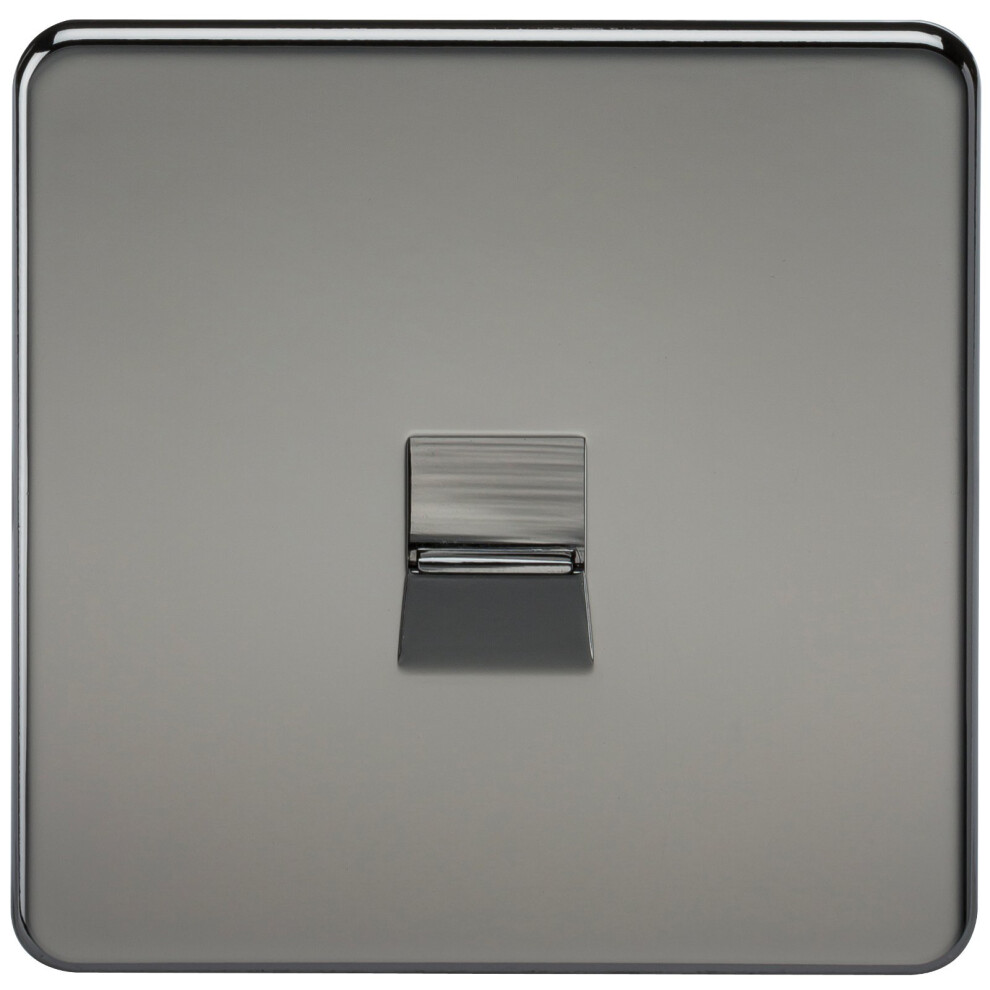 Knightsbridge Sf7300bn Screwless Telephone Master Socket, 230 V, Black Nickel, Set Of 10 Pieces 013523117957