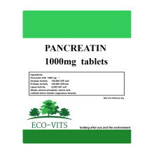 Pancreatin Supplement 1000mg (30 tabs), Supports Digestion, Nutrient Absorption, Aid for Digestive Comfort, Efficient Nutrition