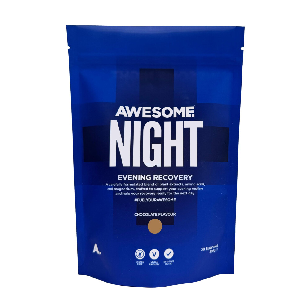 Ben Coomber Awesome Night Recovery ? Vegan Sleep Powder ? Formula With Magnesium, Ashwagandha & Chamomile Extract ? Sleep Supplement ? Magnesium Drink For Sleep ?