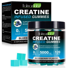 Creatine Gummies 5000mg 120 Pcs, Creatine Infused Gummies, Supports Muscle Growth, Increases Strength and Endurance, with 5gof Creatin Per Serving,