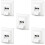 deleyCON 5x CAT6a Network Socket 2x RJ45 Sockets Shielded Flush-Mounted Installation 10 Gbit Ethernet Network LAN Socket Patch Network Installation 1