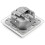 deleyCON 5x CAT6a Network Socket 2x RJ45 Sockets Shielded Flush-Mounted Installation 10 Gbit Ethernet Network LAN Socket Patch Network Installation 2
