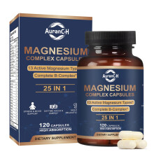 Magnesium Glycinate Complex 1000mg, Magnesium glycinate 25-in-1 Supplement with Glycinate Citrate Malate Oxide Taurate Aspartate Orotate Magnesiuum
