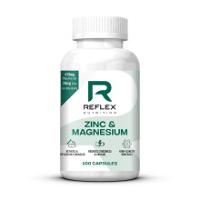 Reflex Nutrition Zinc & Magnesium - Normal Muscle Function & Protein Synthesis Support - Reduce Tiredness and Fatigue - Essential Mineral Magnesium