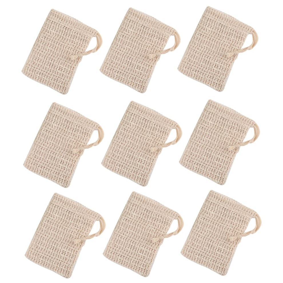 20 Pack Ramie Soap Saver Exfoliating Bags with Drawstring for Rich Lather and Gentle Skin Care