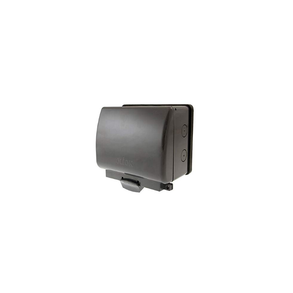 Click Aquip 2 Gang Weatherproof Empty Socket Enclosure 5055287027917