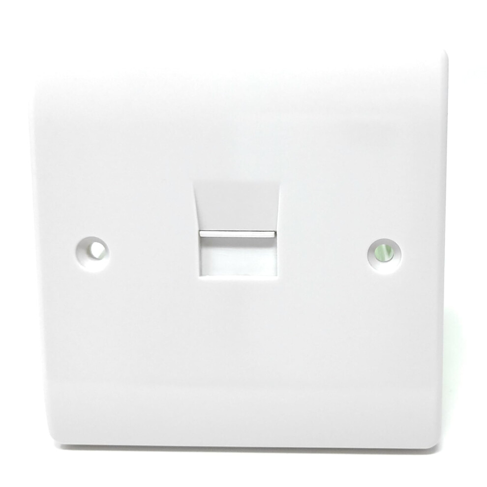 Drut Single 1 Gang Bt Socket Secondary Telephone Outlet Faceplate 5056718612085