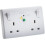 Knightsbridge CU9RCD 13A 2G DP RCD Switched Socket - 30mA (Type A), White 4