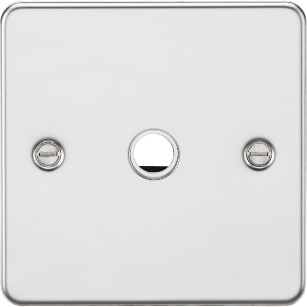 Knightsbridge 20A Flex Outlet Plate - Polished Chrome 5056270854619