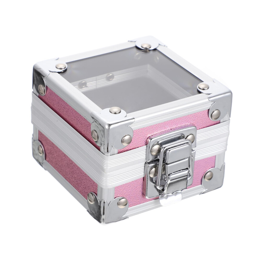 Nail Drill Bit Organizer Acrylic Holder with Secure Dust Protection for Manicure Tools Storage