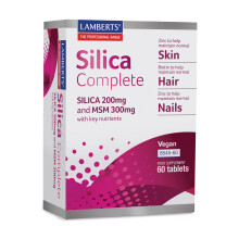 Lamberts Silica Complete ? with Bamboo-Derived Silica, MSM, Biotin, Zinc & Vitamin C ? Hair, Skin & Nails Support ? 60 Vegan Tablets