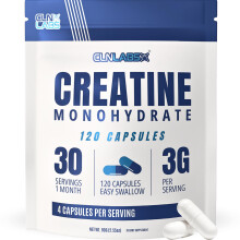 Creatine Monohydrate Capsules | 120 Capsules | 3000mg Per Serving | 1 Month Supply | Easy Swallow Compared to Tablets | Unflavoured | Creatine Powder