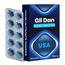 GliDan ? 30 Dark Blue Stamina & Energy Pills for Men | Fast-Acting USA Herbal Formula with Korean Ginseng | Supports Physical Performance & Confidence