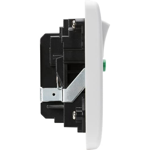 Knightsbridge CU9RCD 13A 2G DP RCD Switched Socket - 30mA (Type A), White 1